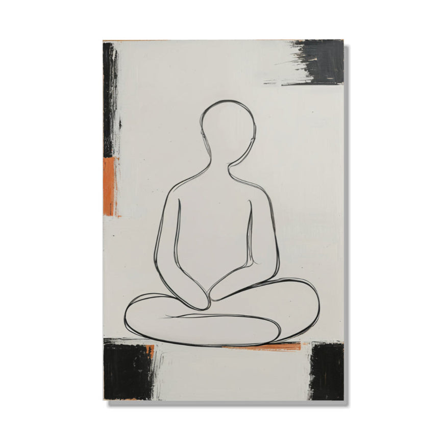 Serene Meditation I Modern Abstract Art June Wall Art