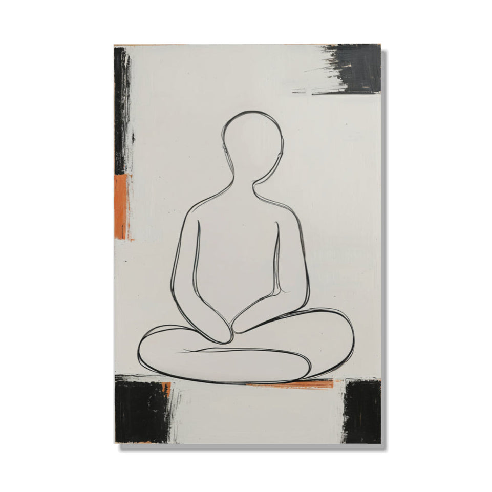 Serene Meditation I Modern Abstract Art June Wall Art