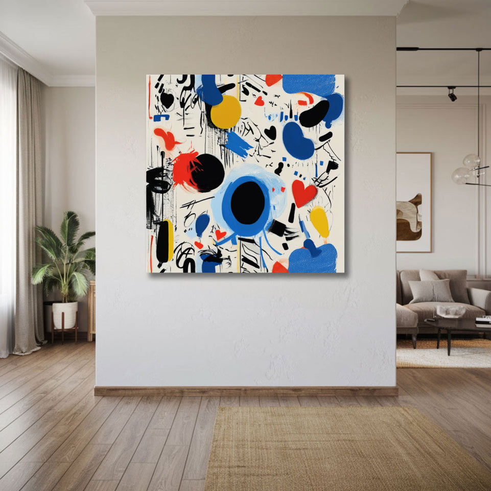 Abstract Dreamscape I Vibrant Colors and Shapes June Wall Art