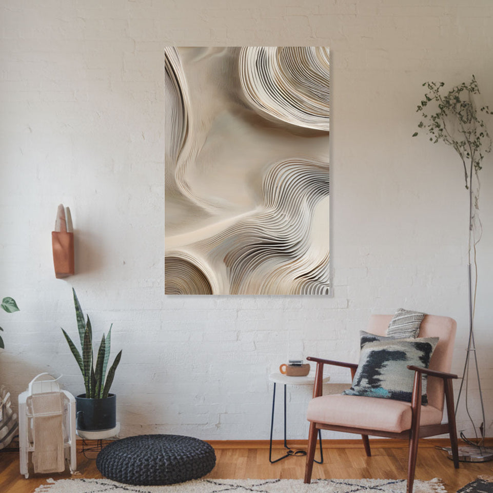 Abstract Flowing Sands Modern Wall Art June Wall Art