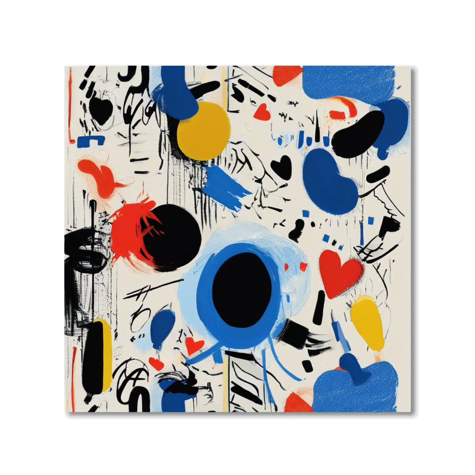 Abstract Dreamscape I Vibrant Colors and Shapes June Wall Art
