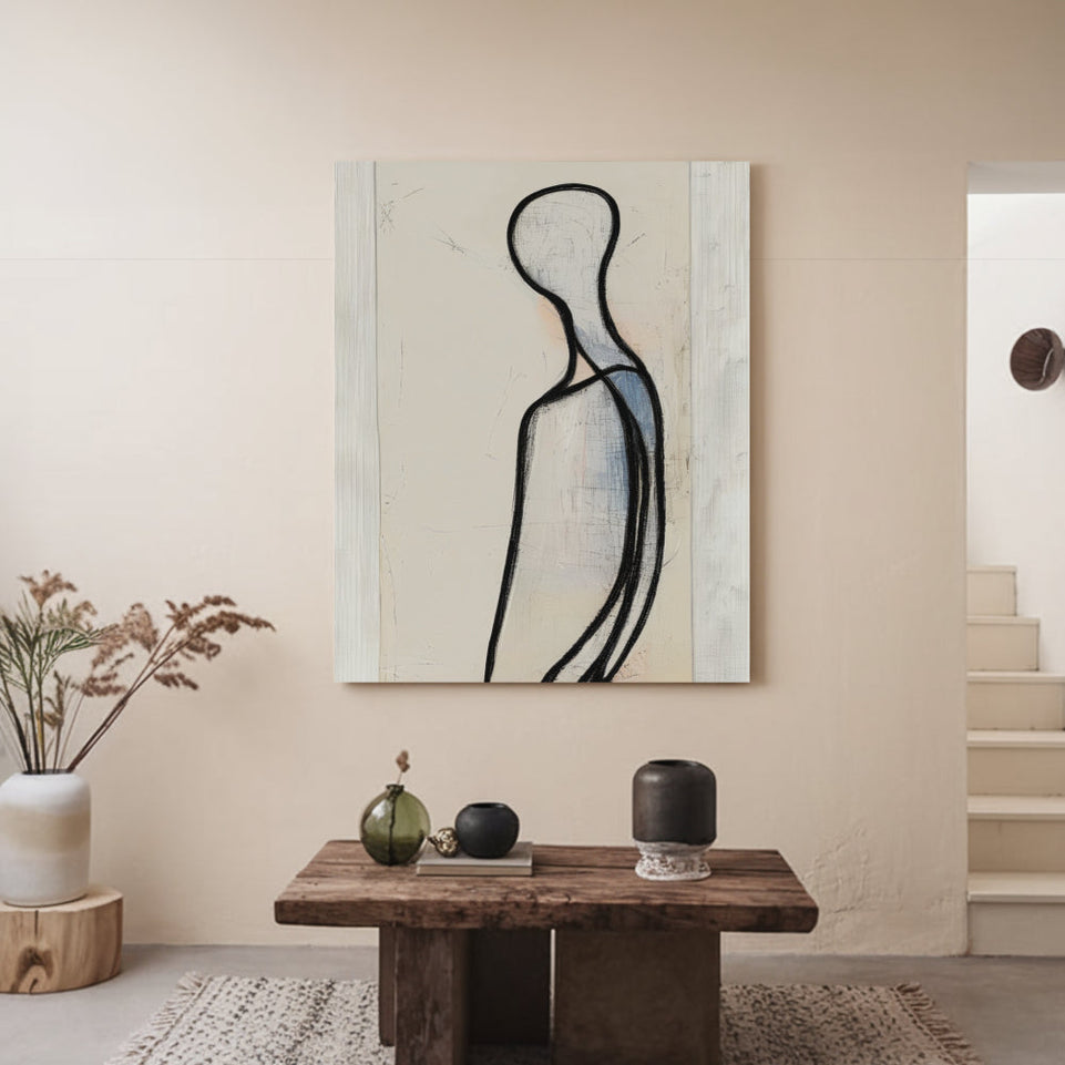 Silhouette of Solitude I  Canvas Art for Home Decor June Wall Art