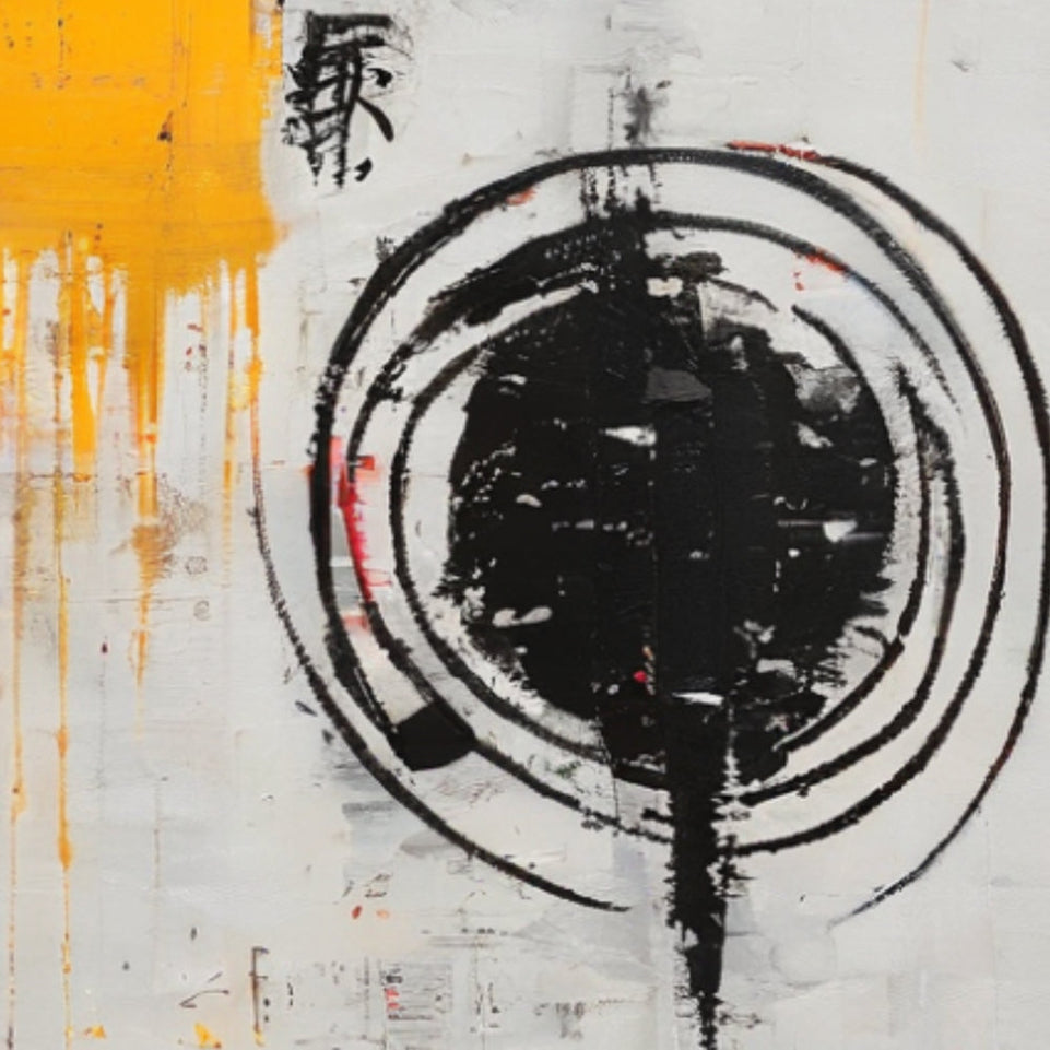 Oriental Harmony I - Abstract Art for Home Decor June Wall Art