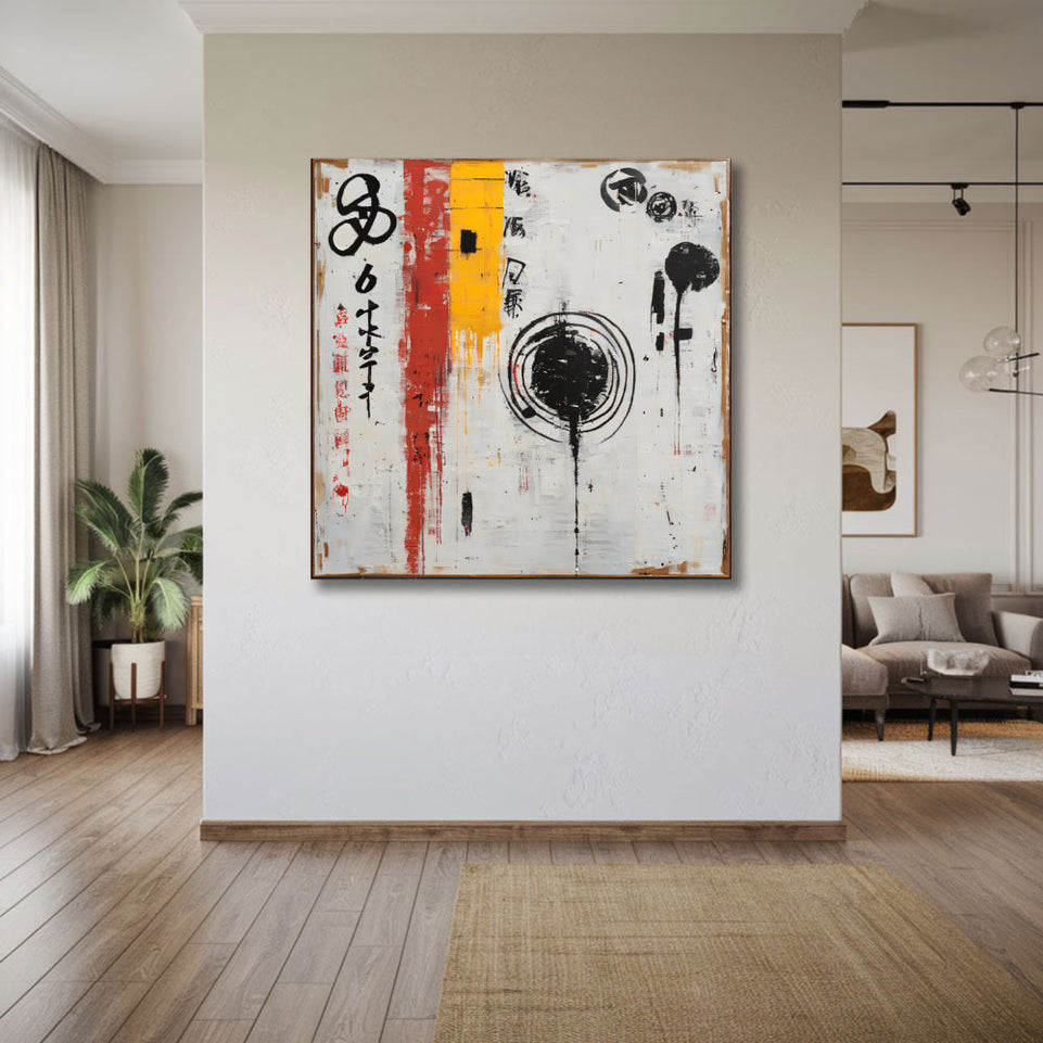 Oriental Harmony I - Abstract Art for Home Decor June Wall Art