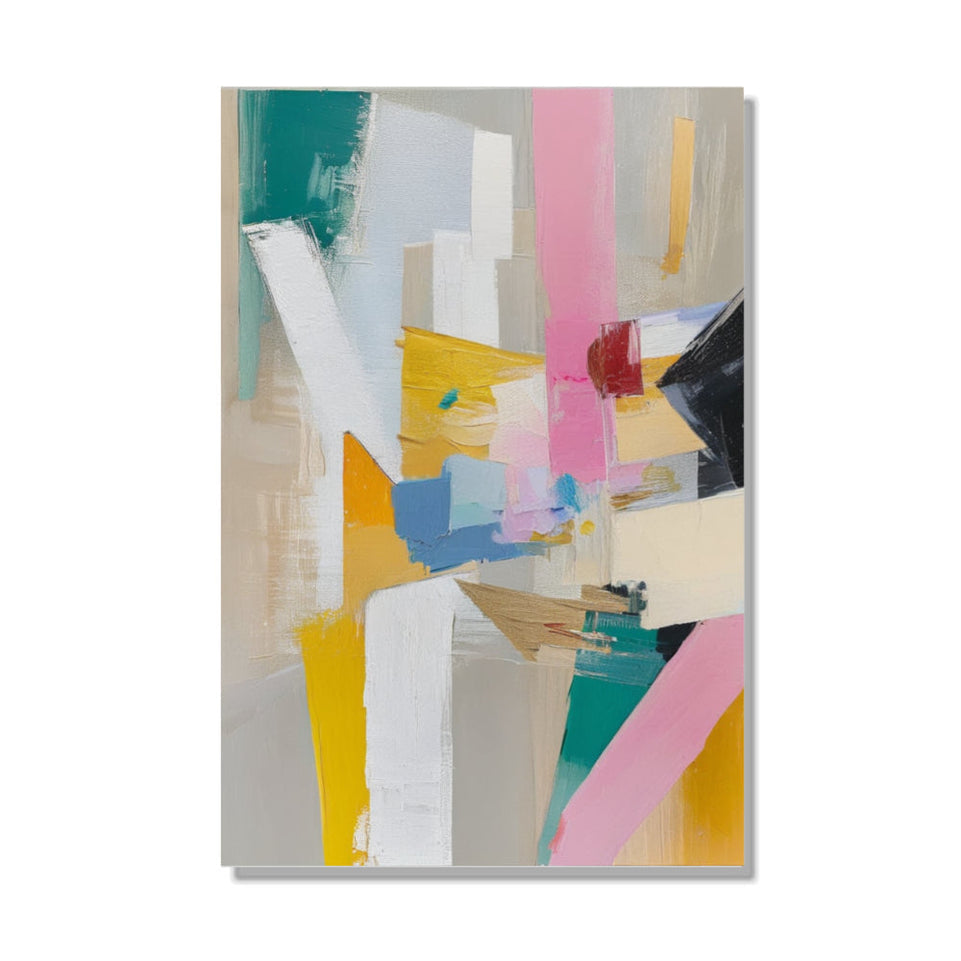 Abstract Symphony I Vibrant Abstract Art for Home Decor June Wall Art