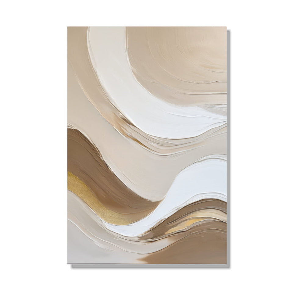 Sandy Waves Abstract Canvas Art June Wall Art