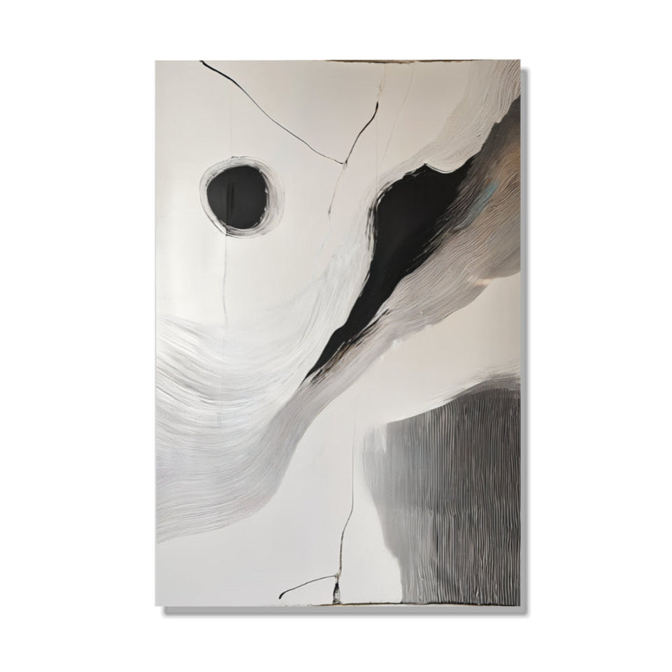 Abstract Monochrome Canvas Art I Modern Wall Decor June Wall Art