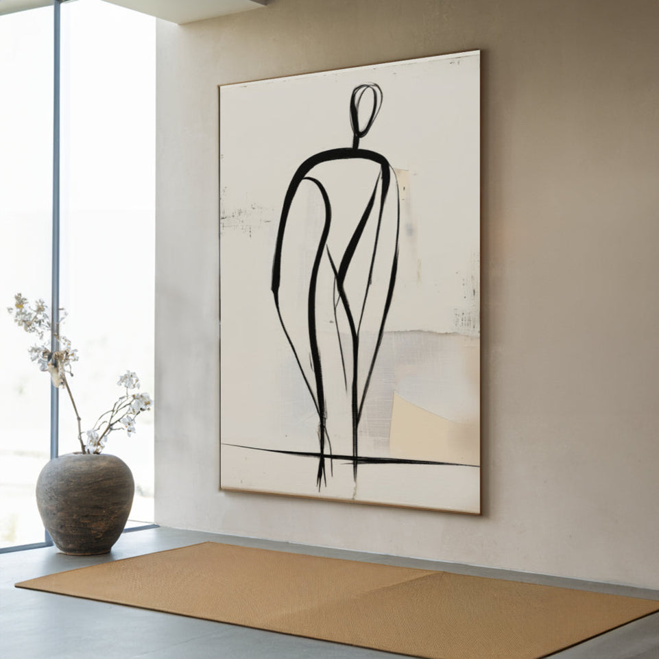 Elegant Figure I Abstract Minimalist Art June Wall Art