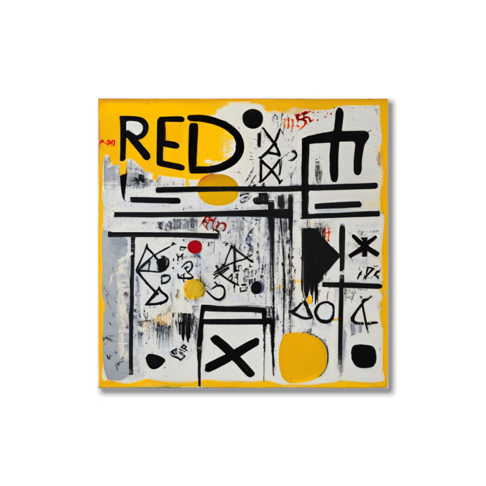 Urban Canvas Abstract Expressionism Art  Large Yellow and Black Graffiti Style Painting  Perfect for Living Room or Office Decor  High-Quality Giclee Print on Canvas  Ready to Hang Wall Art June Wall Art