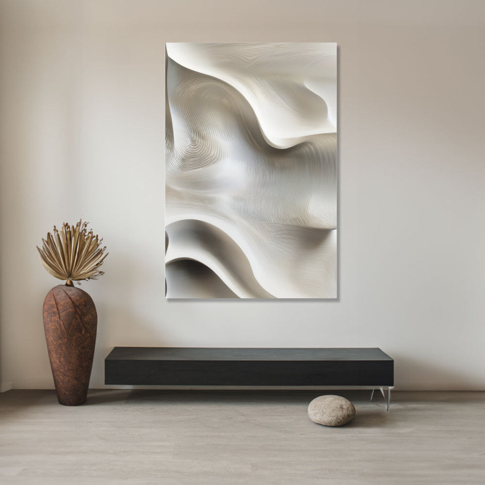 Surreal Waves Abstract Canvas Art June Wall Art