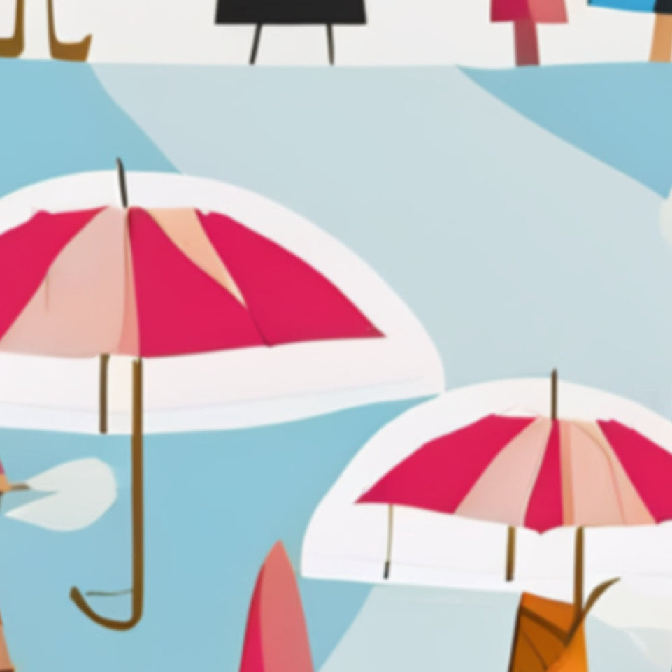 Rainy Day Parade  Modern Art for Home Decor, Wall Art, Nursery Decor, Kids Room, Playroom Decor June Wall Art