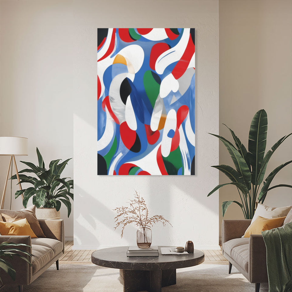 Colorful Abstract Dreamscape I Vibrant Modern Art June Wall Art