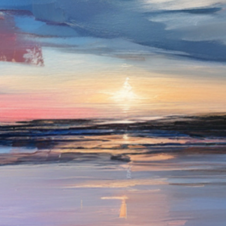 Serenity at Dusk  Landscape Art for Home Decor June Wall Art