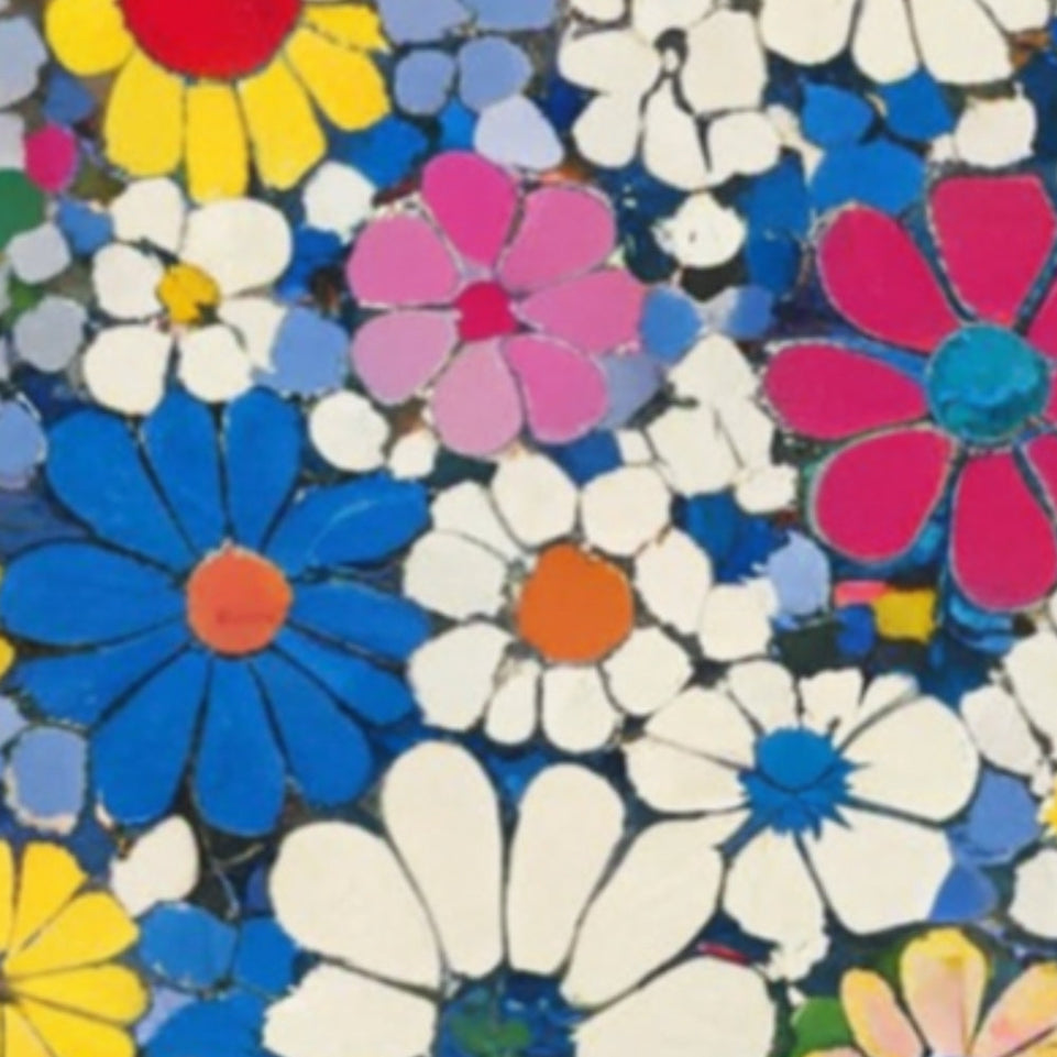 Spring Blossom Garden  Floral Pattern Wall Art June Wall Art