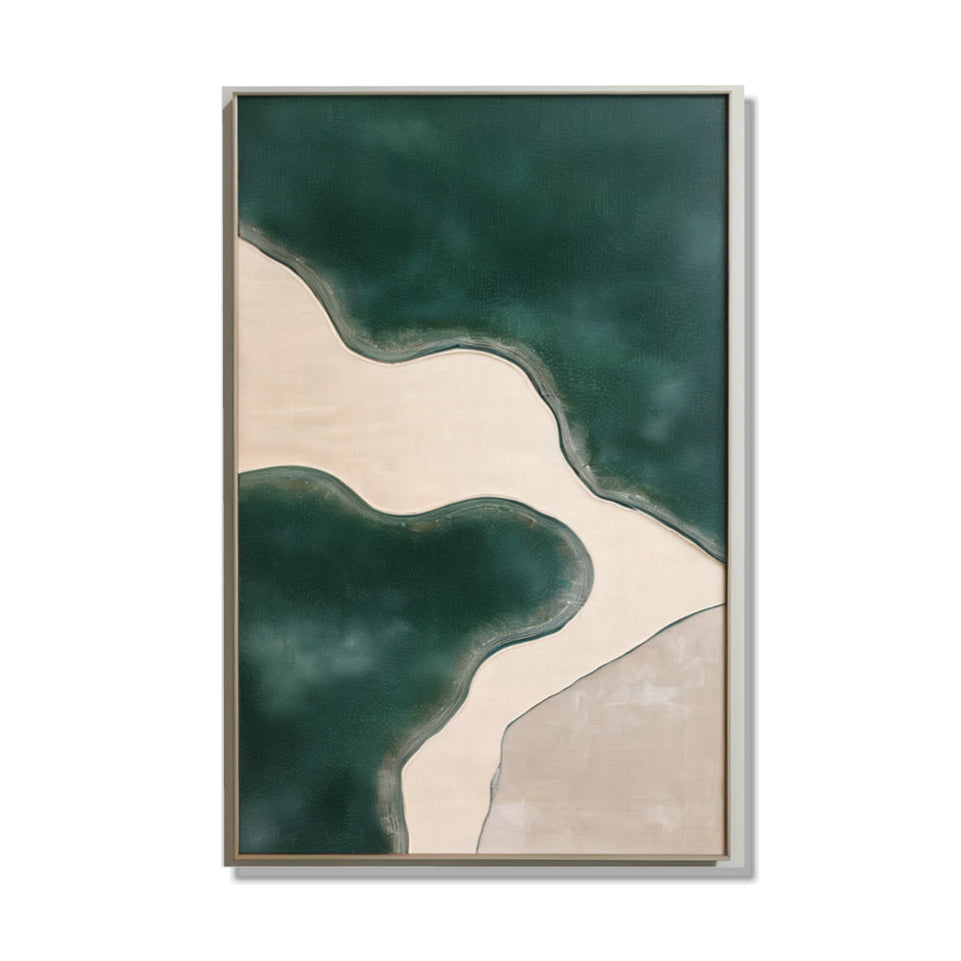 Emerald Dreamscape Abstract Wall Art June Wall Art