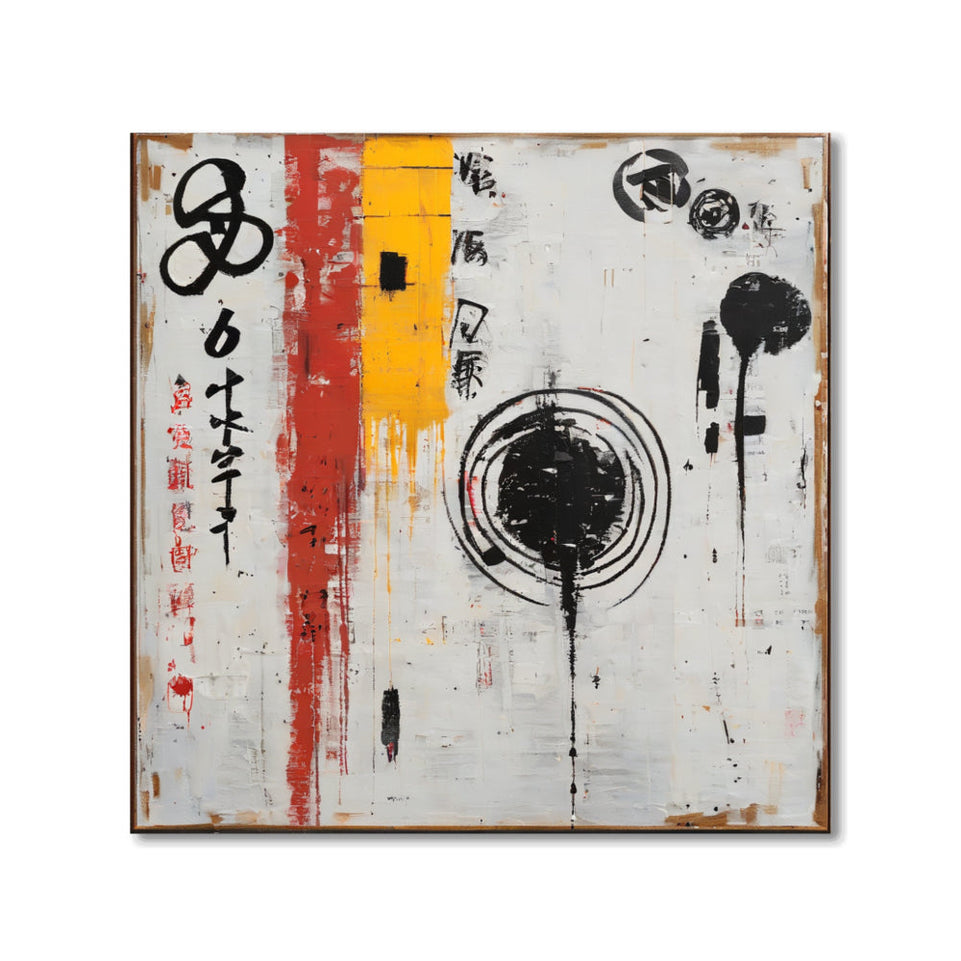 Oriental Harmony I - Abstract Art for Home Decor June Wall Art