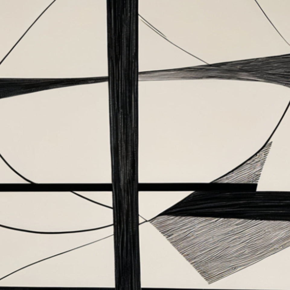 Abstract Geometric Harmony I Framed Canvas Art for Home Decor June Wall Art