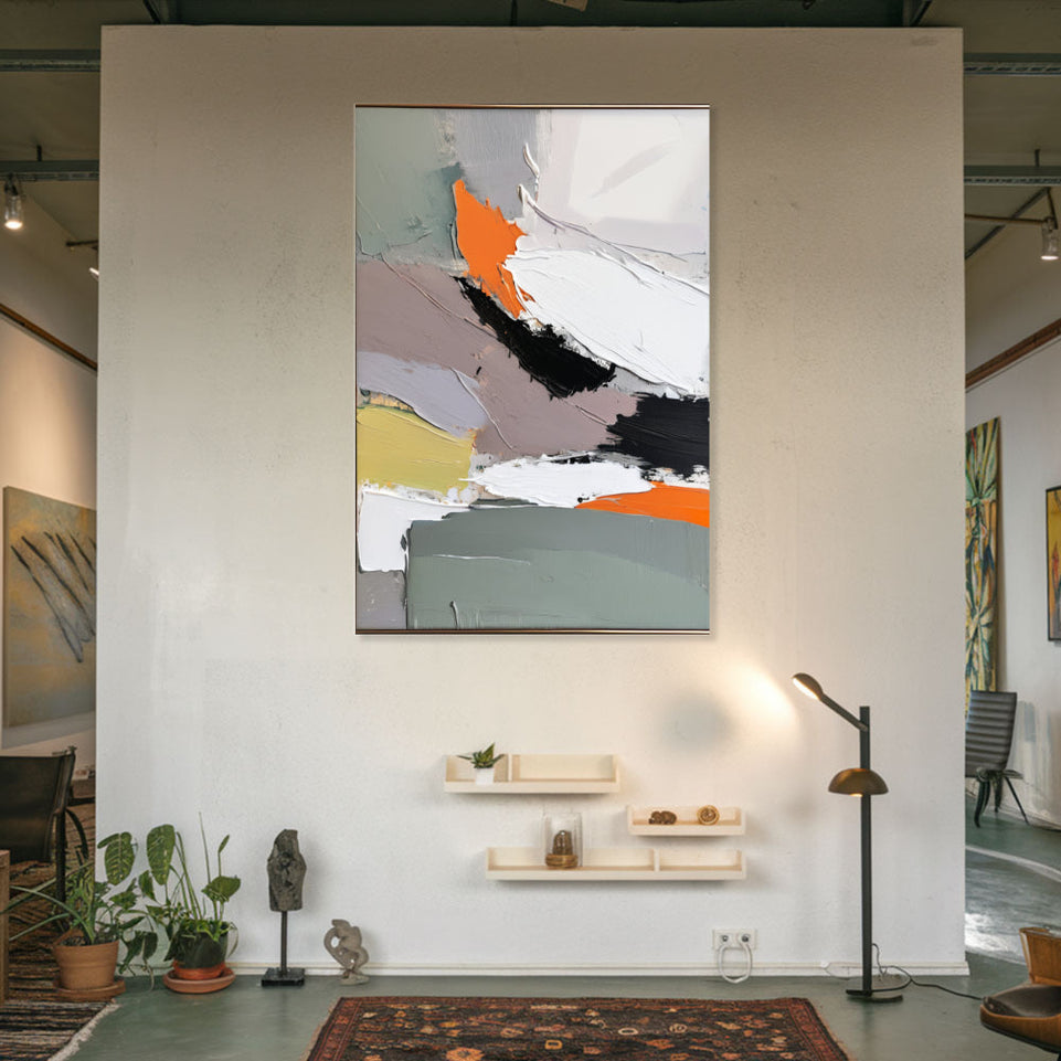 Abstract Canvas Art  Modern Wall Art  Hand Painted Oil Painting  Contemporary Art  Abstract Painting June Wall Art