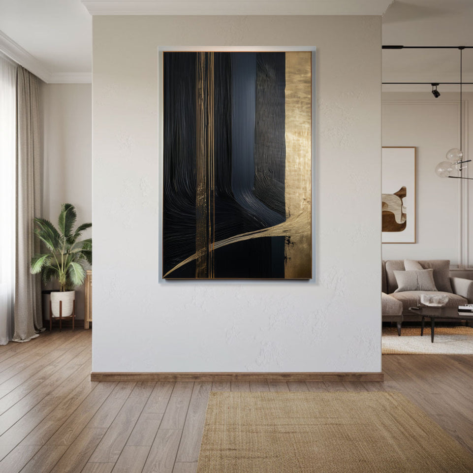 Golden Depths Abstract Wall Art June Wall Art
