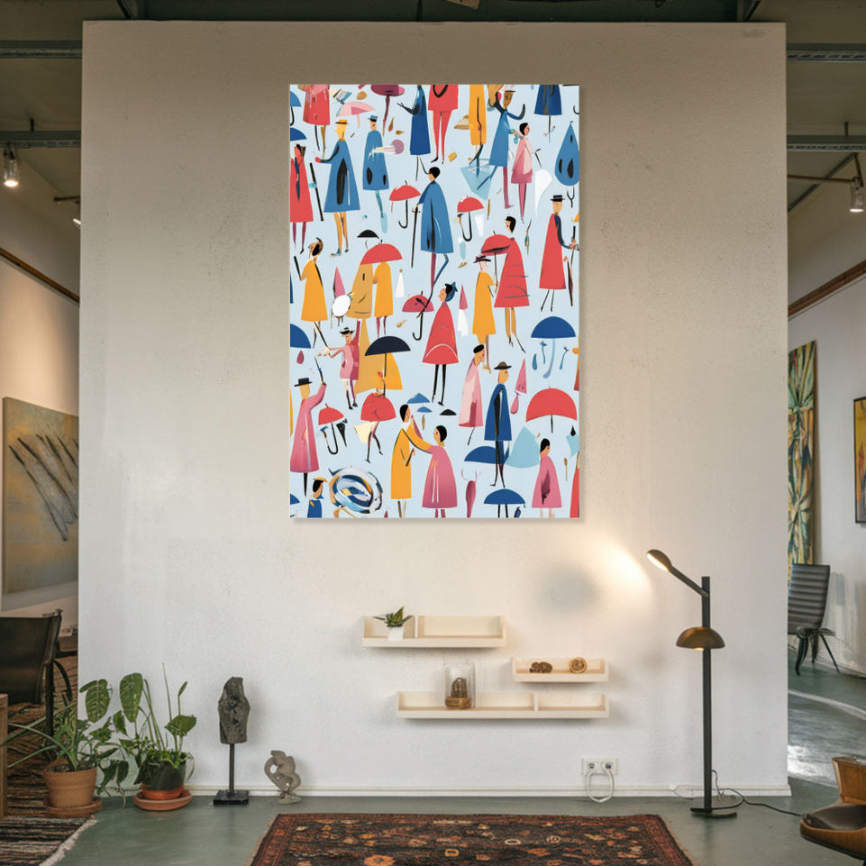 Rainy Day Melody  Modern Art Wall Decor for Home and Office June Wall Art