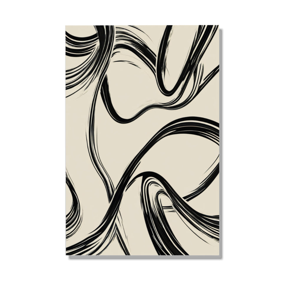 Abstract Swirls Modern Wall Art June Wall Art