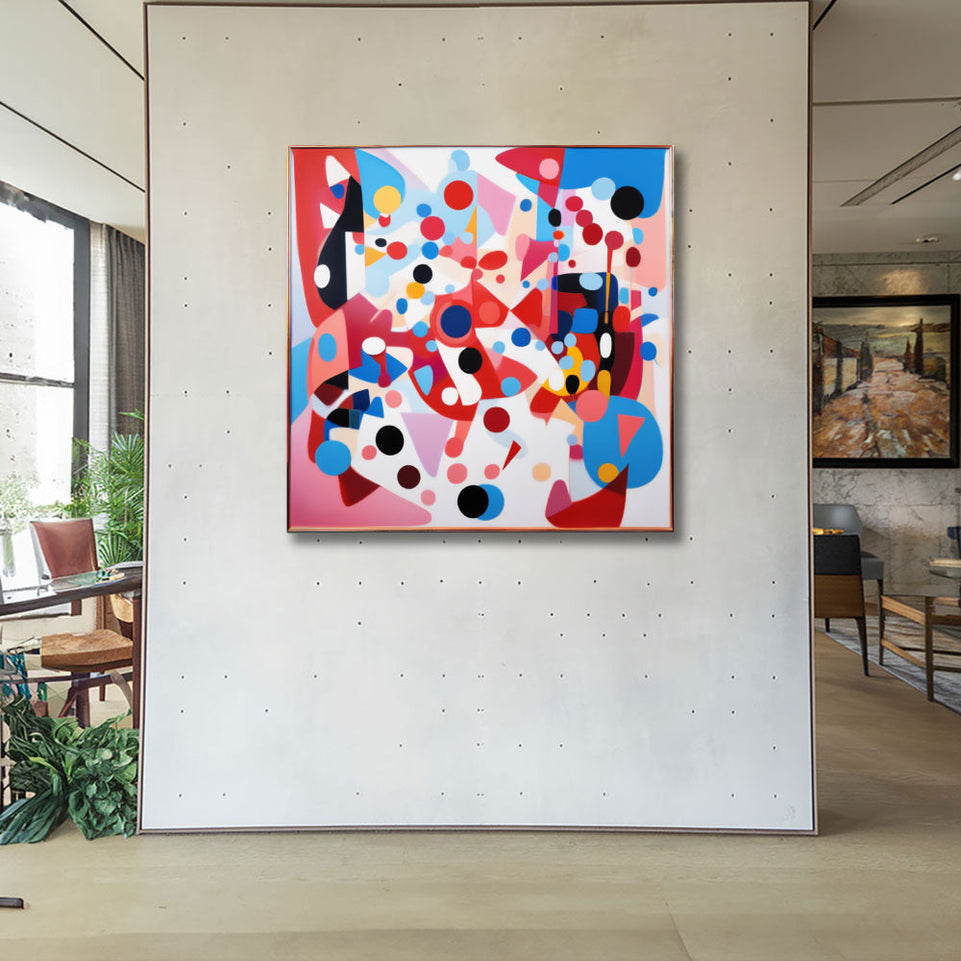 Abstract Melody I Vibrant Canvas Art for Home Decor June Wall Art