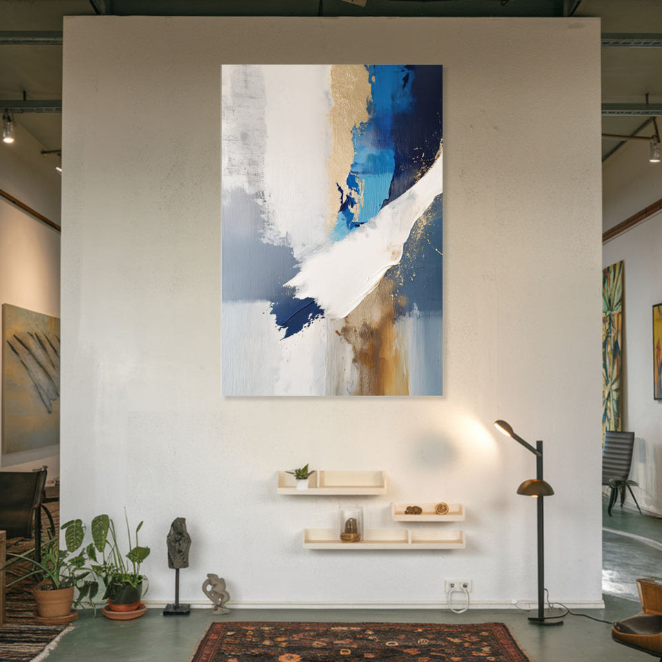 Abstract Ocean Dreamscape Canvas Art June Wall Art