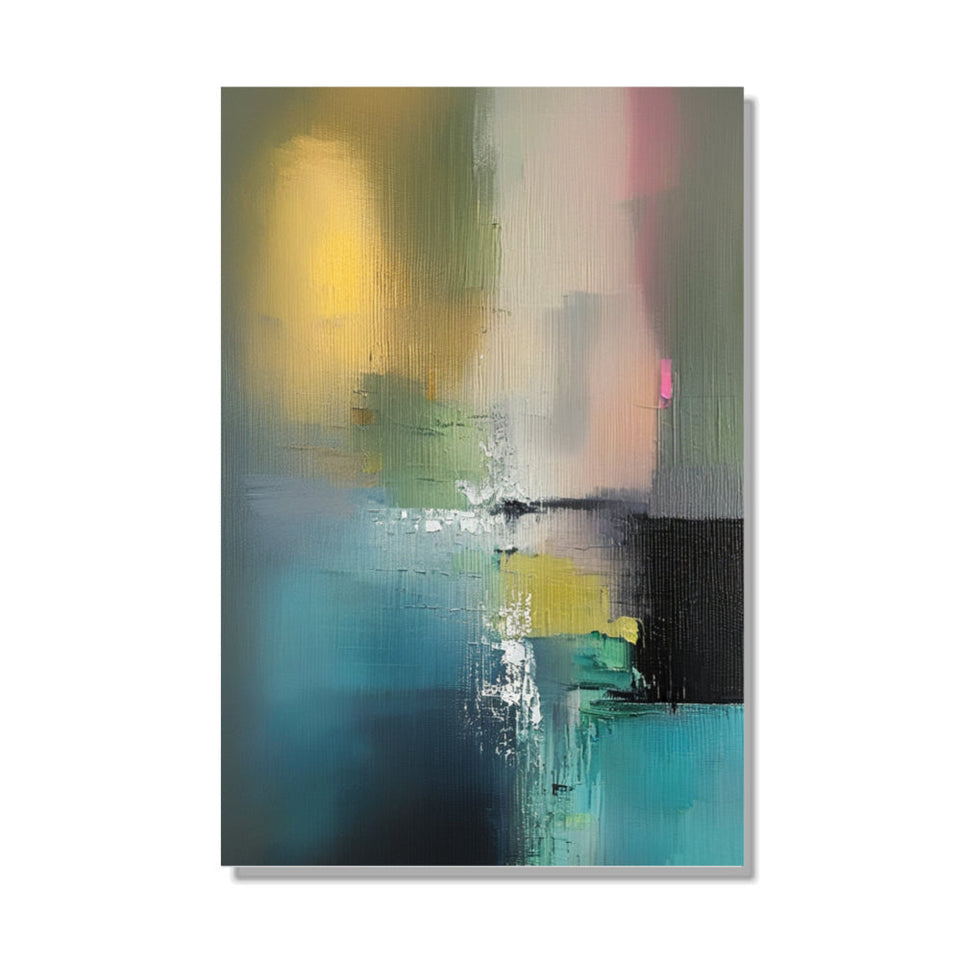Abstract Dreamscape I Vibrant Hand-Painted Canvas Art for Home Decor June Wall Art