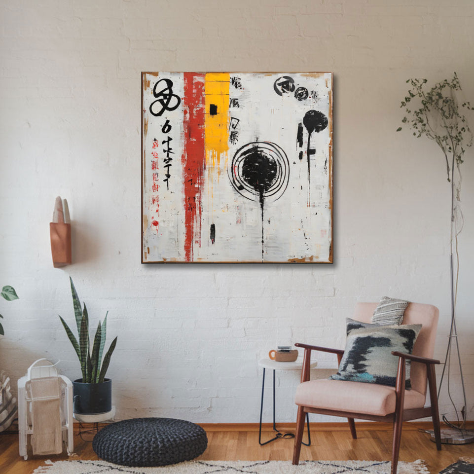 Oriental Harmony I - Abstract Art for Home Decor June Wall Art