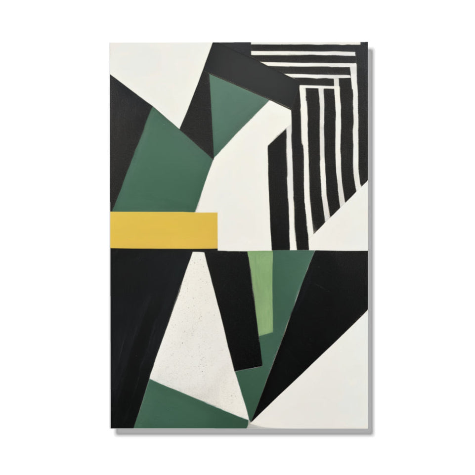 Modern Geometric Abstract Art  Canvas Wall Decor June Wall Art