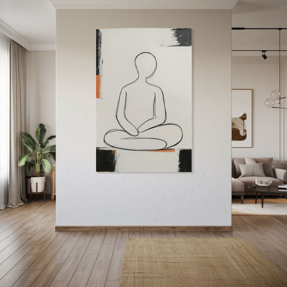 Serene Meditation I Modern Abstract Art June Wall Art