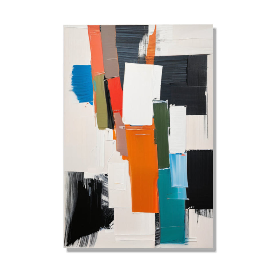 Abstract Symphony in Color  Hand-Painted Abstract Art  Modern Wall Decor June Wall Art