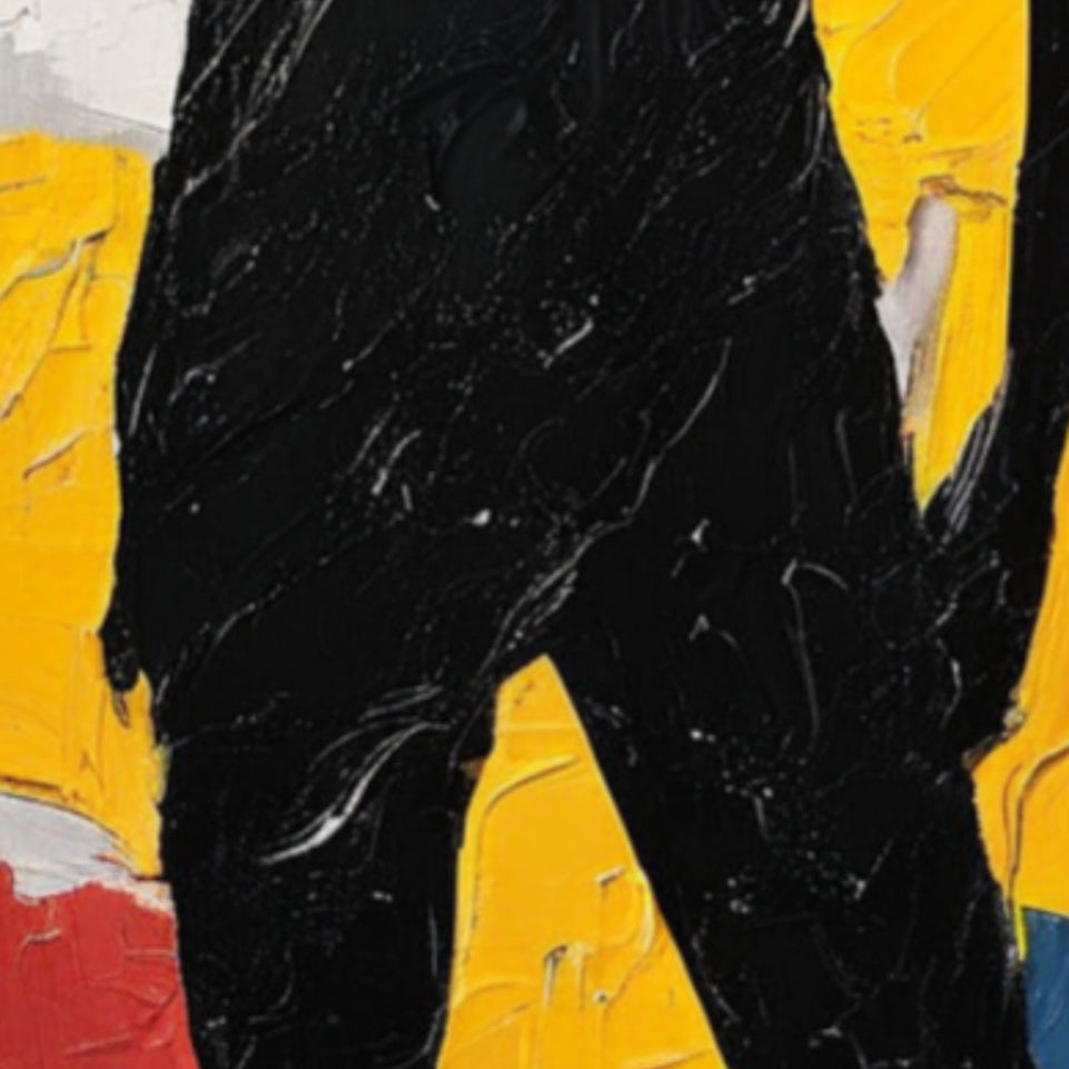 Silhouette of a Dream  Abstract Figure Art  Canvas Wall Art  Home Decor  Modern Art  Hand-Painted Oil Painting June Wall Art