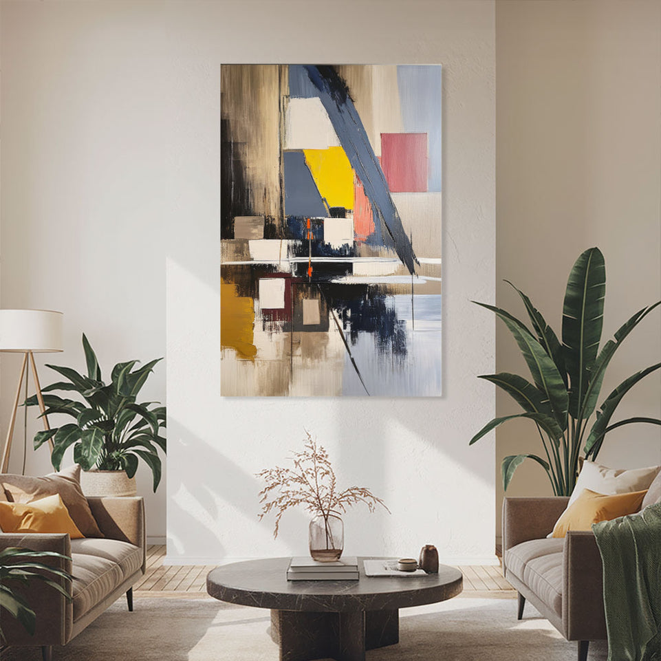 Modern Abstract Art  Hand-Painted Canvas Art  Home Decor June Wall Art