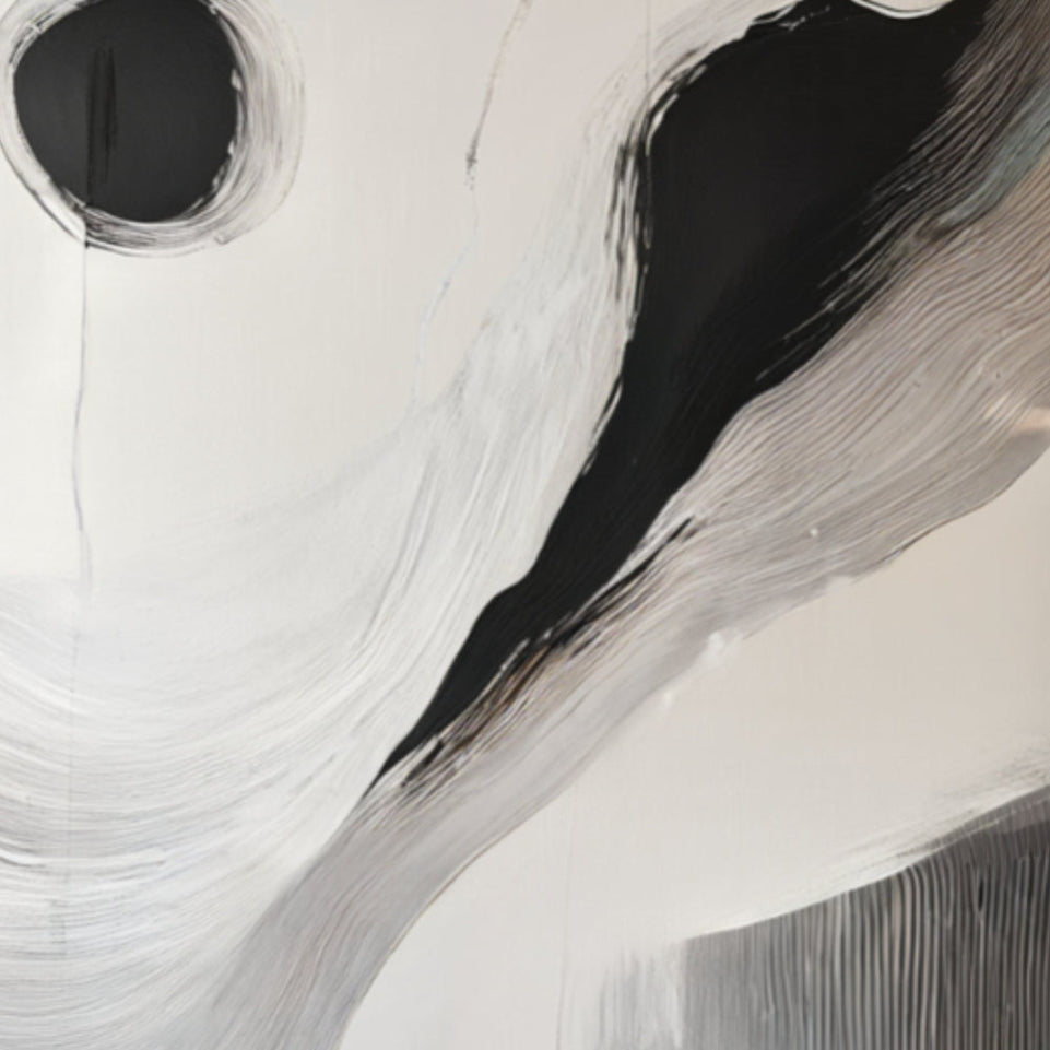 Abstract Monochrome Canvas Art I 24x36 Inches June Wall Art