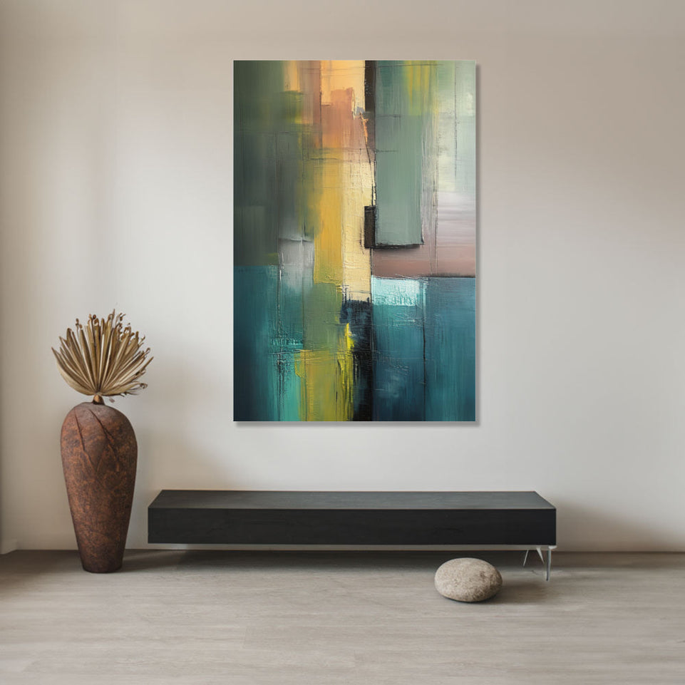 Abstract Sunset Glow I Vibrant Canvas Art for Home Decor June Wall Art