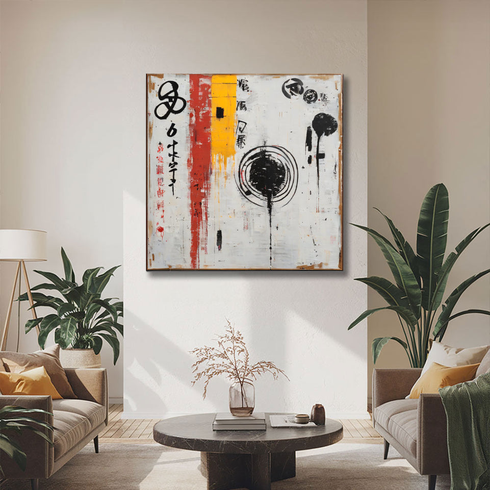 Oriental Harmony I - Abstract Art for Home Decor June Wall Art
