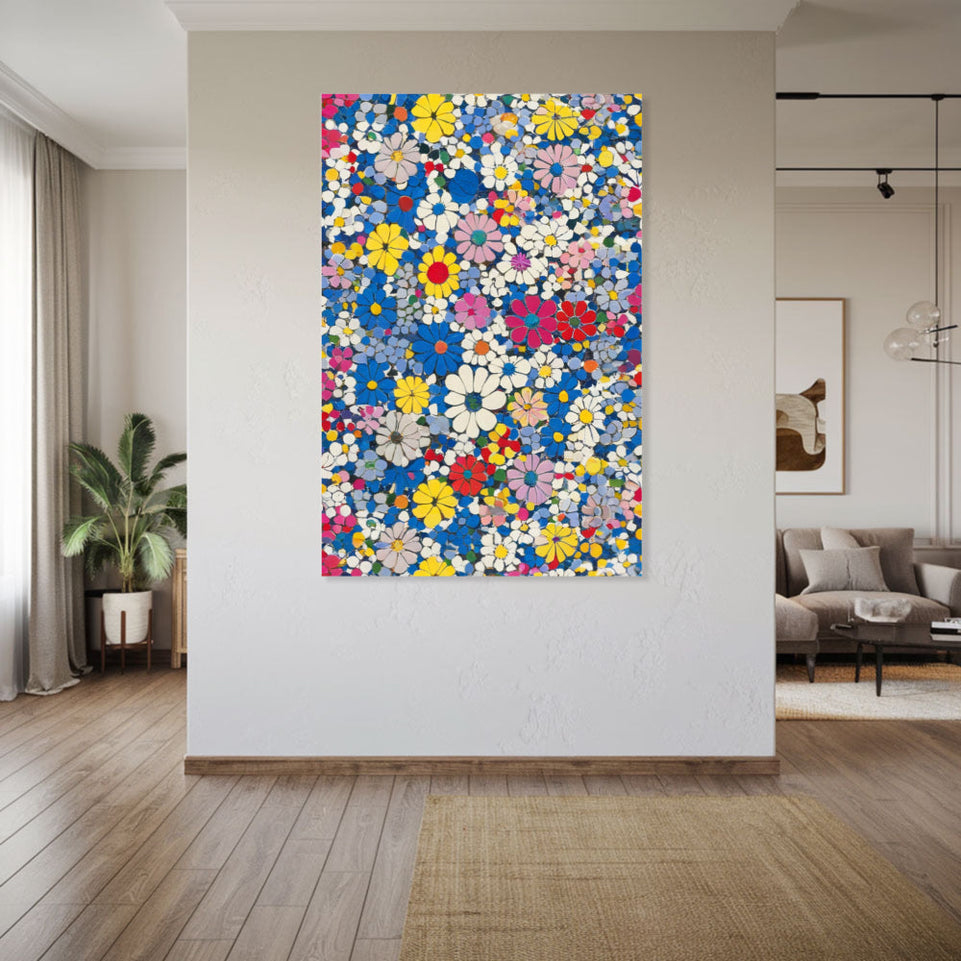 Spring Blossom Garden  Floral Pattern Wall Art June Wall Art