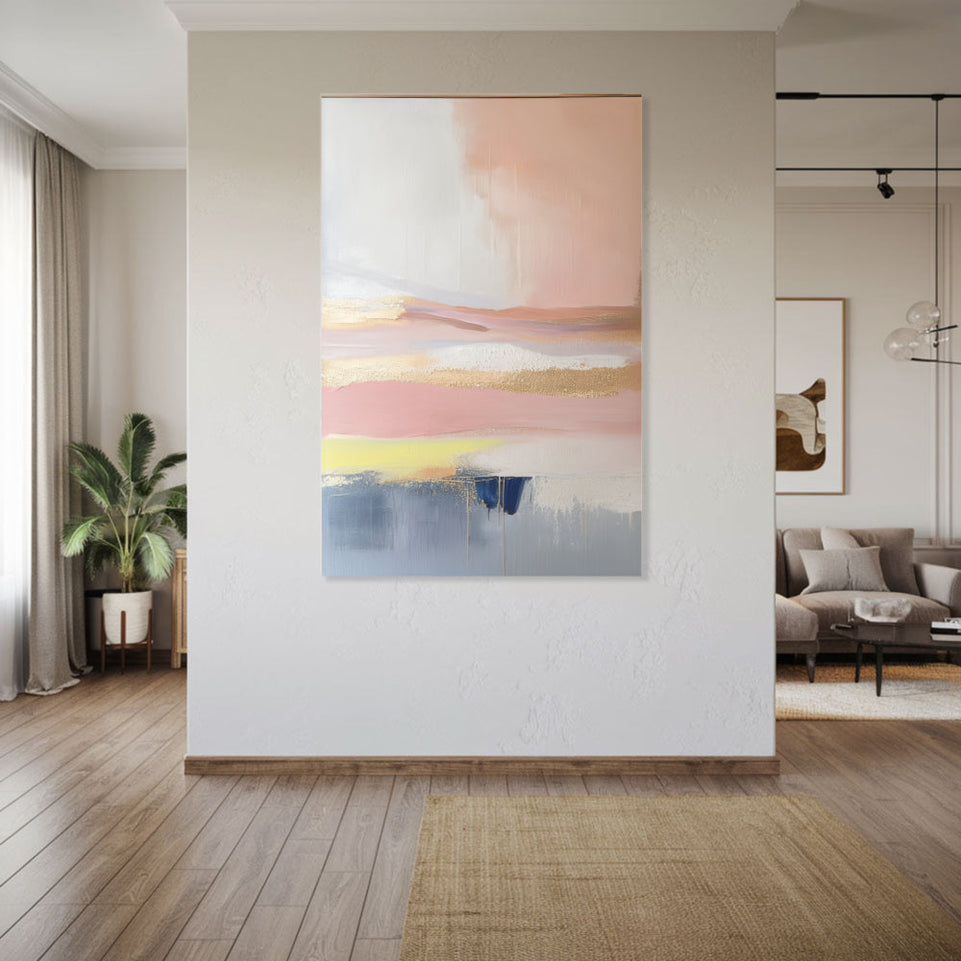 Abstract Sunset Glow I Canvas Art June Wall Art