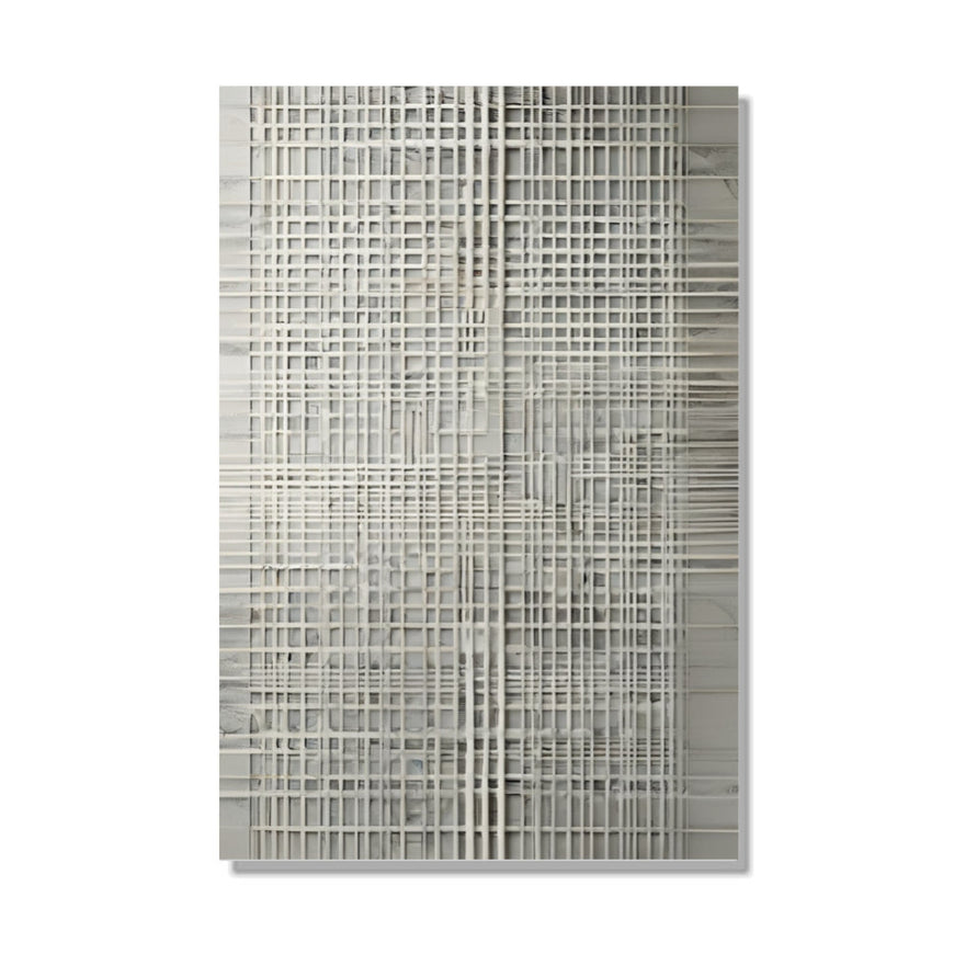 Abstract Grid Canvas Art for Living Room Decor June Wall Art