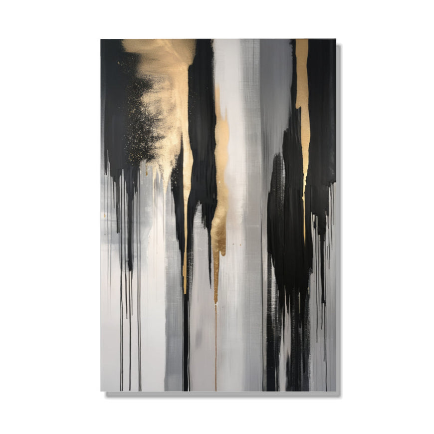 Golden Dawn Abstract Canvas Art for Home Decor June Wall Art