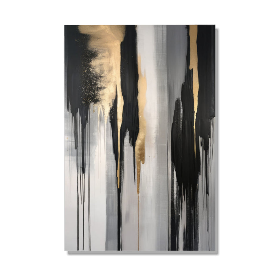 Golden Dawn Abstract Canvas Art for Home Decor June Wall Art