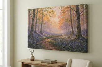 Serene Forest Path Canvas Art Print Art Wall Art Wooden Frame with Vibrant Colors and Tranquil Atmosphere for Living Room Bedroom or Office Décor Modern Abstract Home Decor Framed Canvas Painting Ready to Hang Artwork Living Room Bedroom Office Wall Decor