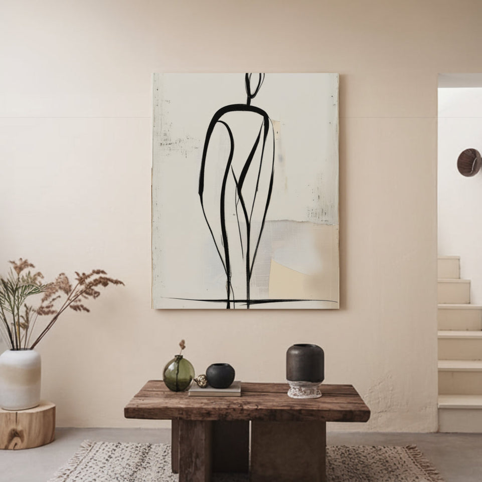 Elegant Figure I Abstract Minimalist Art June Wall Art