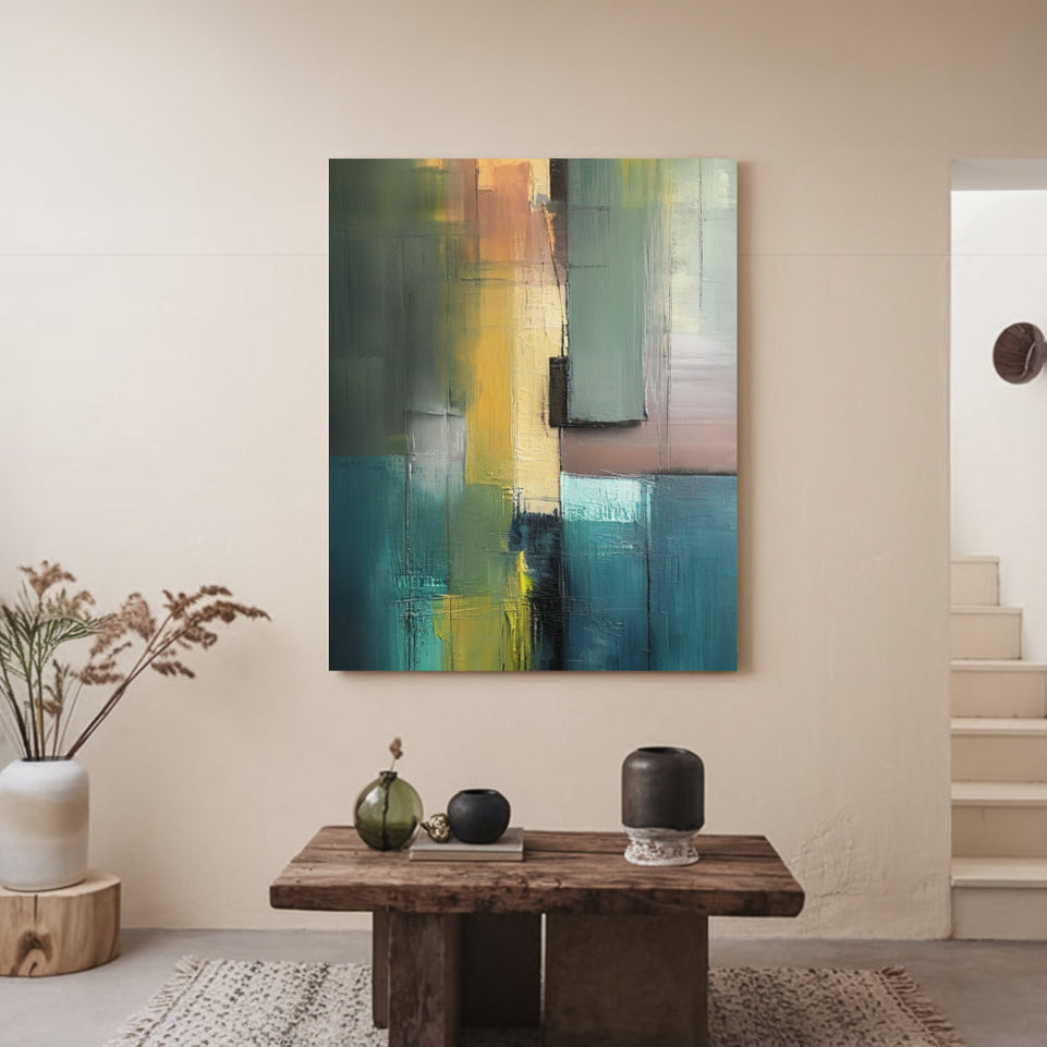 Abstract Sunset Glow I Vibrant Canvas Art for Home Decor June Wall Art