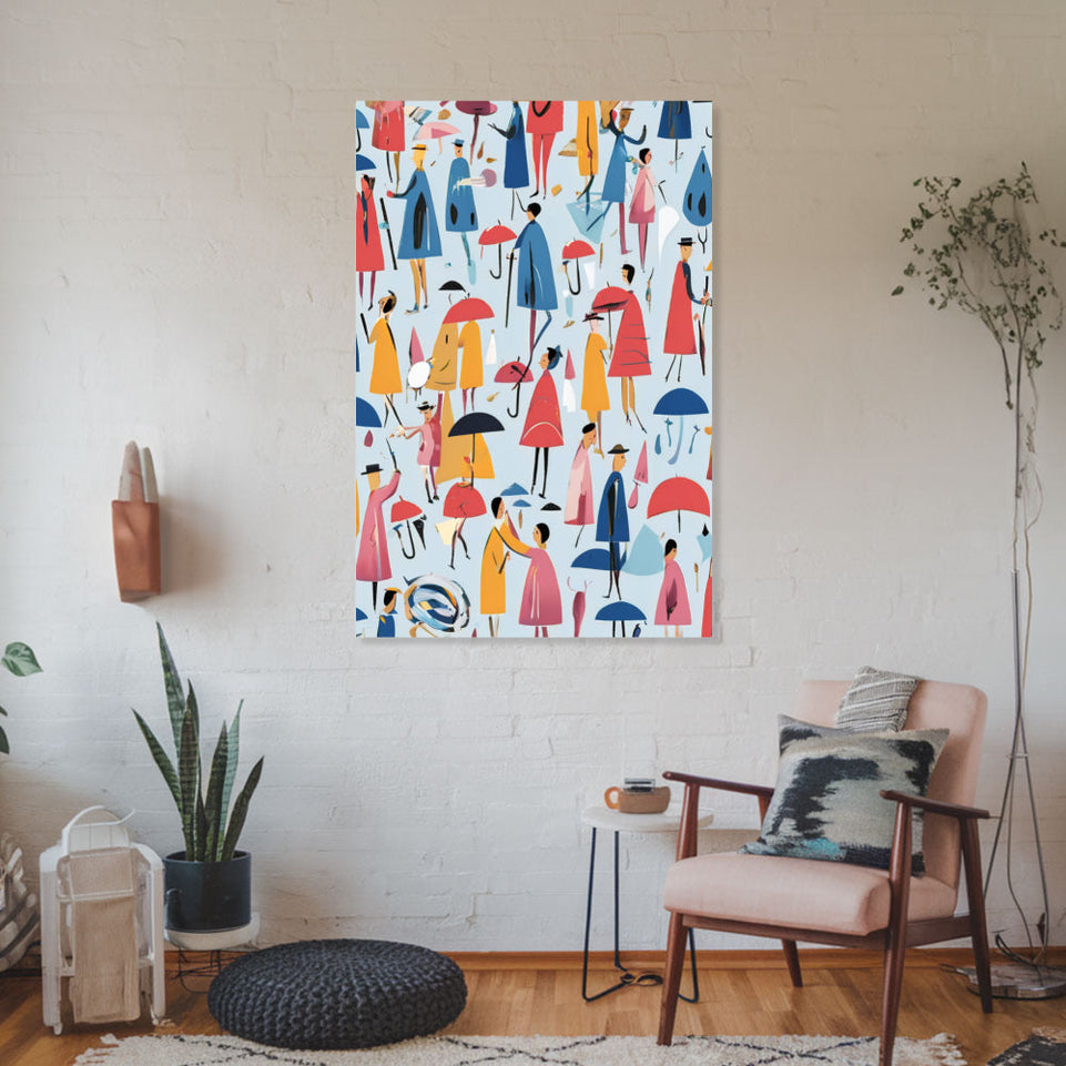 Rainy Day Melody  Modern Art Wall Decor for Home and Office June Wall Art