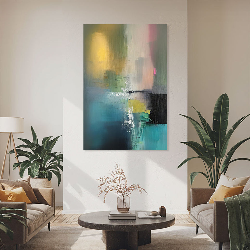 Abstract Sunset Glow I Vibrant Modern Wall Art June Wall Art