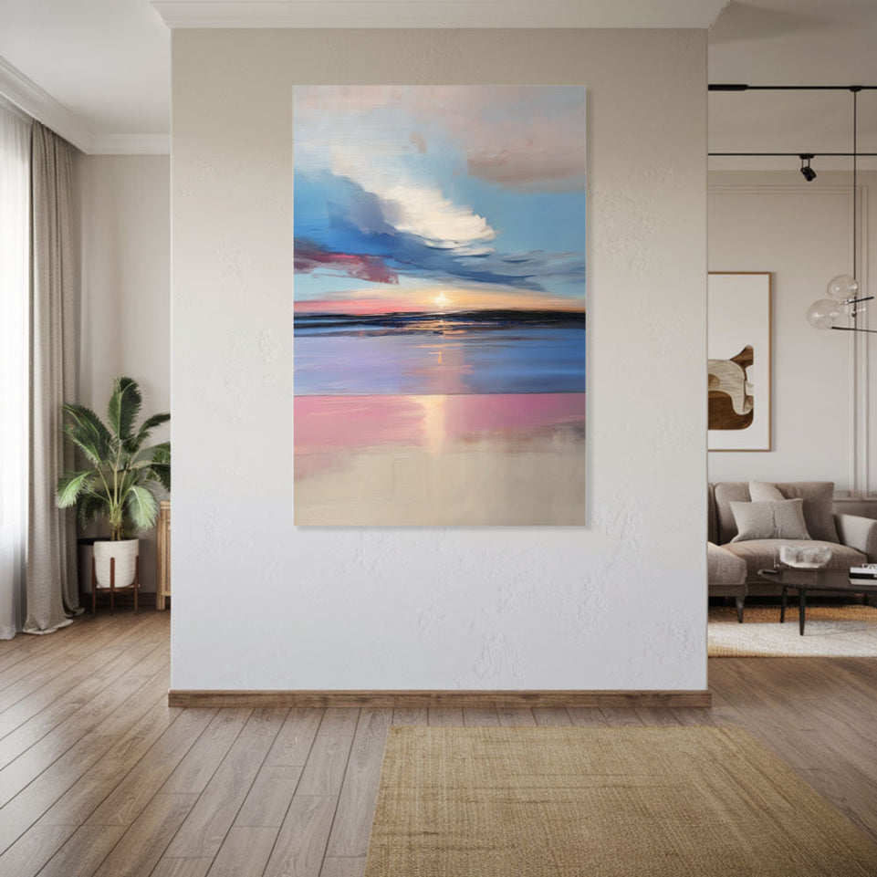 Serenity at Dusk  Landscape Art for Home Decor June Wall Art