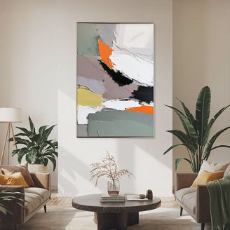 Abstract Canvas Art  Modern Wall Art  Hand Painted Oil Painting  Contemporary Art  Abstract Painting June Wall Art