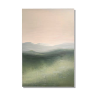 Misty Mountains Abstract Landscape Art June Wall Art